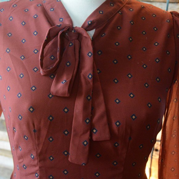 Rust Colour Dress - Picture 4 of 5